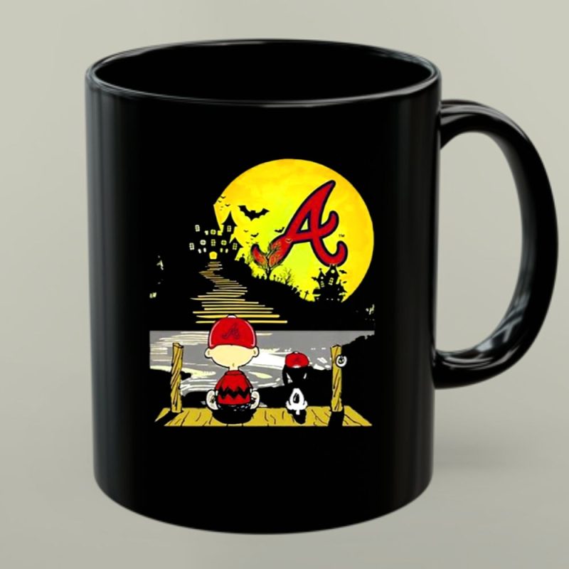 Snoopy Charlie Brown Atlanta Braves Halloween Under Moon 1 Mug.jpg