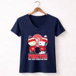 Snoopy Charlie Brown Atlanta Hawks Forever Not Just When We Win 5 Womens V Neck