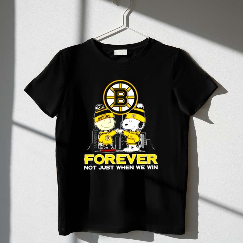 Snoopy Charlie Brown Boston Bruins Forever Not Just When We Win 1 T Shirt