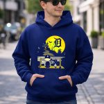 Snoopy Charlie Brown Detroit Tigers Halloween Moon Scene 8 Hoodie.jpg