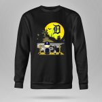 Snoopy Charlie Brown Detroit Tigers Halloween Moon Scene 9 Sweatshirt.jpg