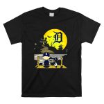 Snoopy Charlie Brown Detroit Tigers Halloween Moon Scene T Shirt 6.jpg