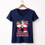 Snoopy Charlie Brown Florida State Seminoles forever not just when we win 5 Womens V Neck.jpg