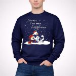 Snoopy Charlie Brown Live Well Love Much Laugh Often Winter Snowman Scene T Shirt 3 1.jpg
