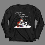 Snoopy Charlie Brown Live Well Love Much Laugh Often Winter Snowman Scene T Shirt 4 1.jpg