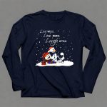 Snoopy Charlie Brown Live Well Love Much Laugh Often Winter Snowman Scene T Shirt 41 1.jpg