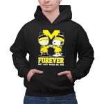 Snoopy Charlie Brown Michigan Wolverines forever not just when we win 2 Hoodie.jpg