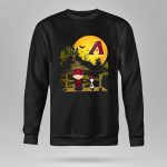Snoopy Charlie Brown Sit Under Moon Arizona Diamondbacks Halloween 9 Sweatshirt.jpg