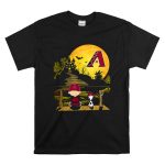 Snoopy Charlie Brown Sit Under Moon Arizona Diamondbacks Halloween T Shirt 6.jpg