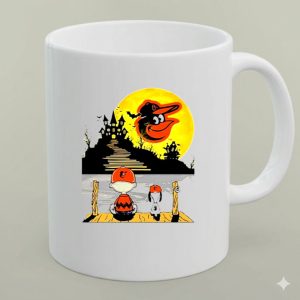 Snoopy Charlie Brown Sit Under Moon Baltimore Orioles Halloween 1 mug.jpg