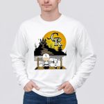 Snoopy Charlie Brown Sit Under Moon Colorado Rockies Halloween 4 Long Sleeves.jpg