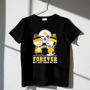 Snoopy Charlie Brown Steelers Forever Not Just When We Win Shirt