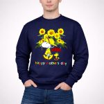 Snoopy Charlie Brown Sunflower Happy Mothers Day 3 Sweatshirt