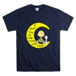 Snoopy Charlie autism I love you to the moon and back T Shirt 7