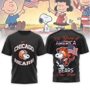 Snoopy Chicago Bears 250 Years of America Patriotic All Over Print T Shirt 1.jpg