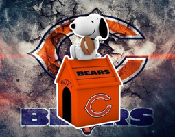 Snoopy Chicago Bears Banner
