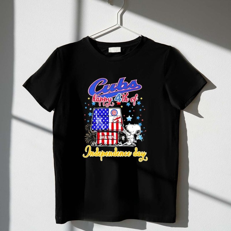 Snoopy Chicago Cubs Happy 4Th Of July 1776 2026 1 T Shirt