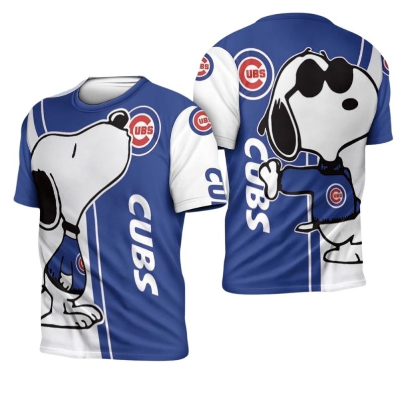 Snoopy Chicago Cubs Logo All Over Print T Shirt 1.Jpg