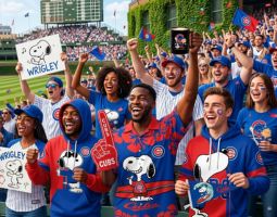 Snoopy Chicago Cubs Merchandise Banner