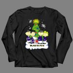 Snoopy Christmas Baltimore Ravens Charlie Brown Characters 4 Long Sleeves