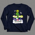 Snoopy Christmas Baltimore Ravens Charlie Brown Characters 6 Long Sleeves