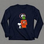 Snoopy Christmas Georgia Bulldogs Football Tree And Doghouse 6 Long Sleeves.jpg