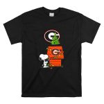 Snoopy Christmas Georgia Bulldogs Football Tree And Doghouse T Shirt 6.jpg