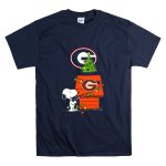 Snoopy Christmas Georgia Bulldogs Football Tree And Doghouse T Shirt 7.jpg