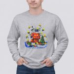 Snoopy Christmas House with Woodstock and Gifts Give The Gift Of Friendship T Shirt 41 1.jpg