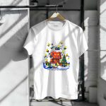 Snoopy Christmas House with Woodstock and Gifts Give The Gift Of Friendship T Shirt 6 1.jpg