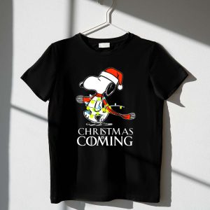 Snoopy Christmas Is Coming Game Of Thrones Santa Hat Lights 1 T Shirt 1.jpg