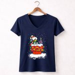 Snoopy Christmas Lights on Doghouse with Woodstock and Winter Scene from Peanuts T Shirt 5 1.jpg