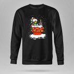 Snoopy Christmas Lights on Doghouse with Woodstock and Winter Scene from Peanuts T Shirt 9 1.jpg