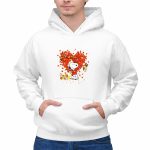 Snoopy Christmas Love Netball Heart 2 Hoodie