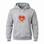 Snoopy Christmas Love Netball Heart 8 Hoodie