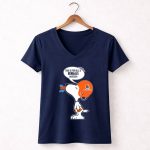 Snoopy Cincinnati Bengals Helmet Speech Bubble Haters Football 5 Womens V Neck