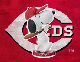 Snoopy Cincinnati Reds Banner