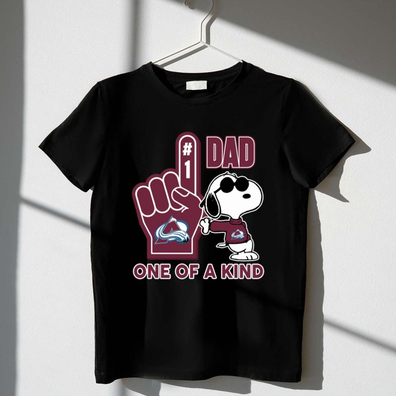 Snoopy Colorado Avalanche 1 Dad One Of A Kind 1 T Shirt.jpg