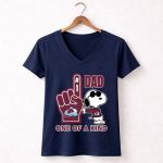 Snoopy Colorado Avalanche 1 Dad One Of A Kind 5 Womens V Neck.jpg