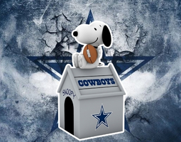 Snoopy Cowboys Banner