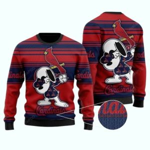 Snoopy Dabbing St Louis Cardinals Ugly Sweater 1.jpg