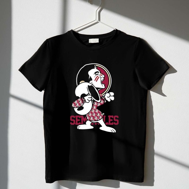 Snoopy Dabbing With Florida State Seminoles 1 T Shirt.jpg