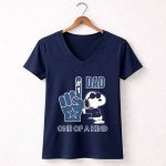 Snoopy Dallas Cowboys 1 DAD One Of A Kind 5 Womens V Neck