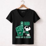 Snoopy Dallas Stars 1 Dad One Of A Kind 7 Womens V Neck.jpg