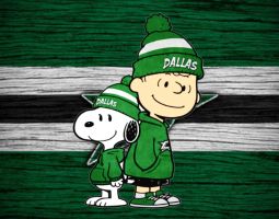 Snoopy Dallas Stars Banner