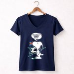 Snoopy Dallas Stars Hockey Fans 5 Womens V Neck.jpg