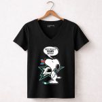 Snoopy Dallas Stars Hockey Fans 7 Womens V Neck.jpg