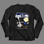 Snoopy Dance Seattle Seahawks Logo Charlie Brown 4 Long Sleeves