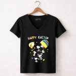 Snoopy Dance With Happy Easter Day 5 Womens V Neck1