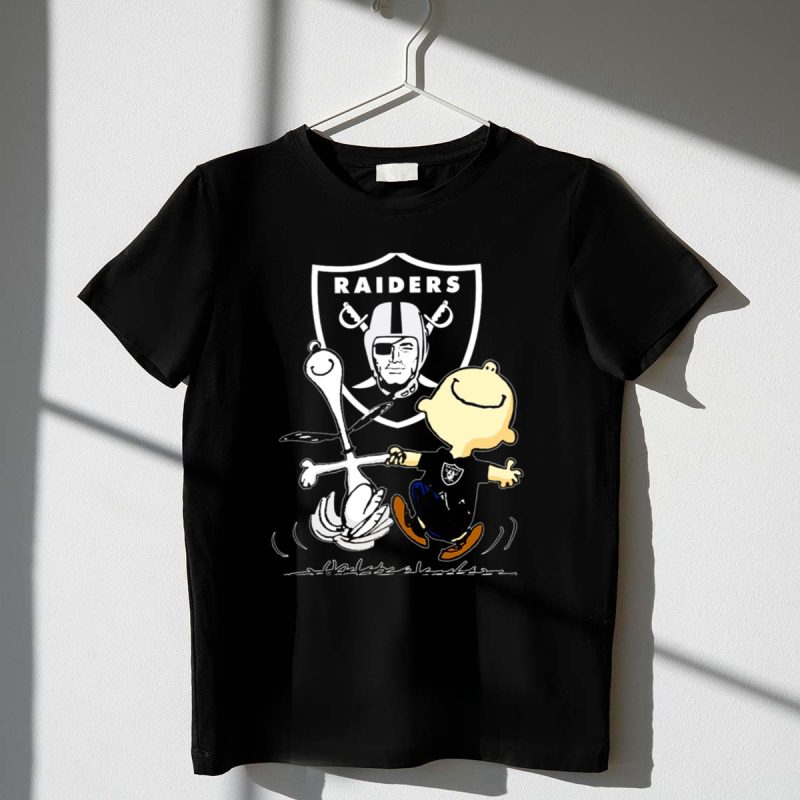 Snoopy Dancing With Charlie Brown Oakland Raiders 1 T Shirt